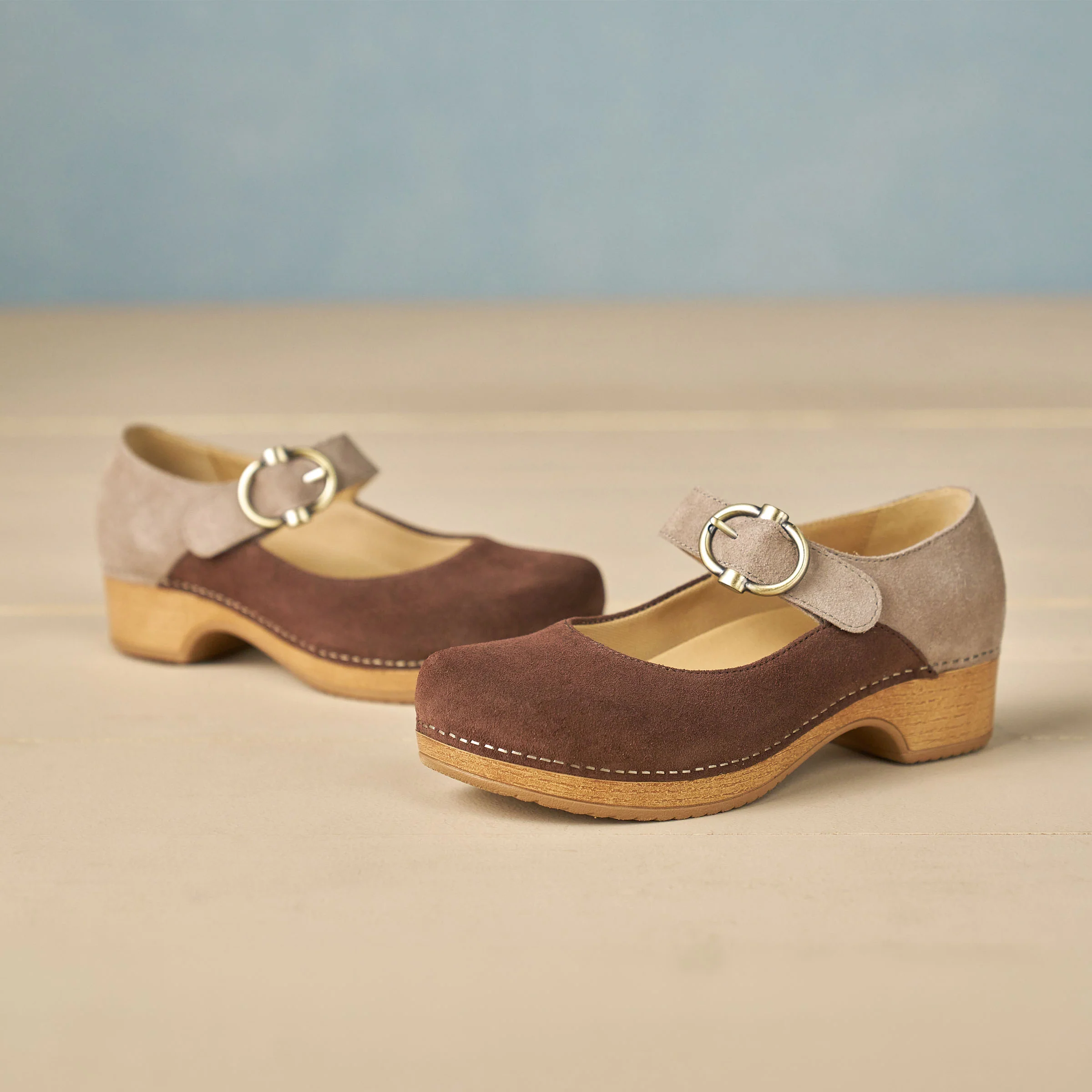 Bonny Mary Jane Chocolate/Taupe
