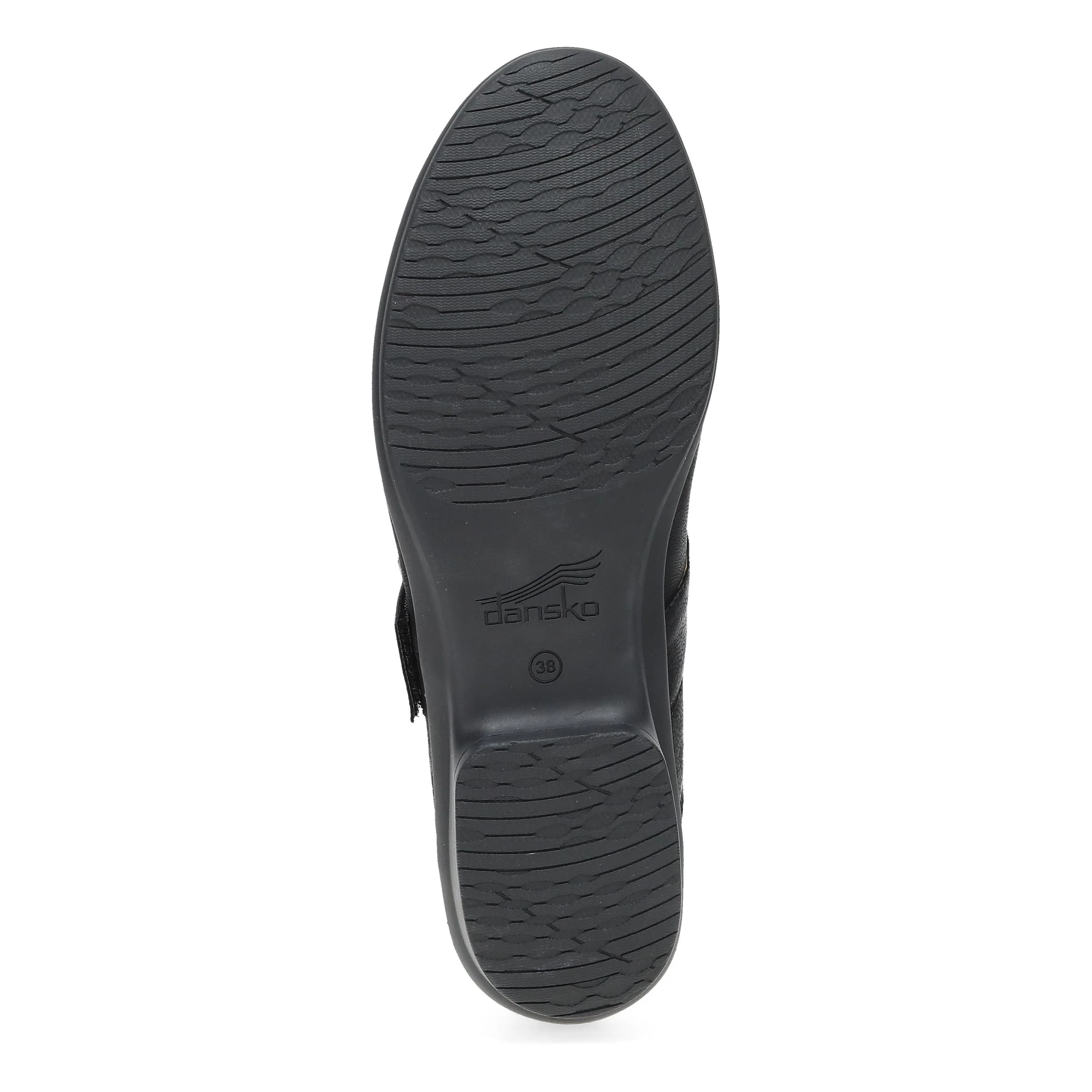 Collette Wide Black Burnished Nubuck