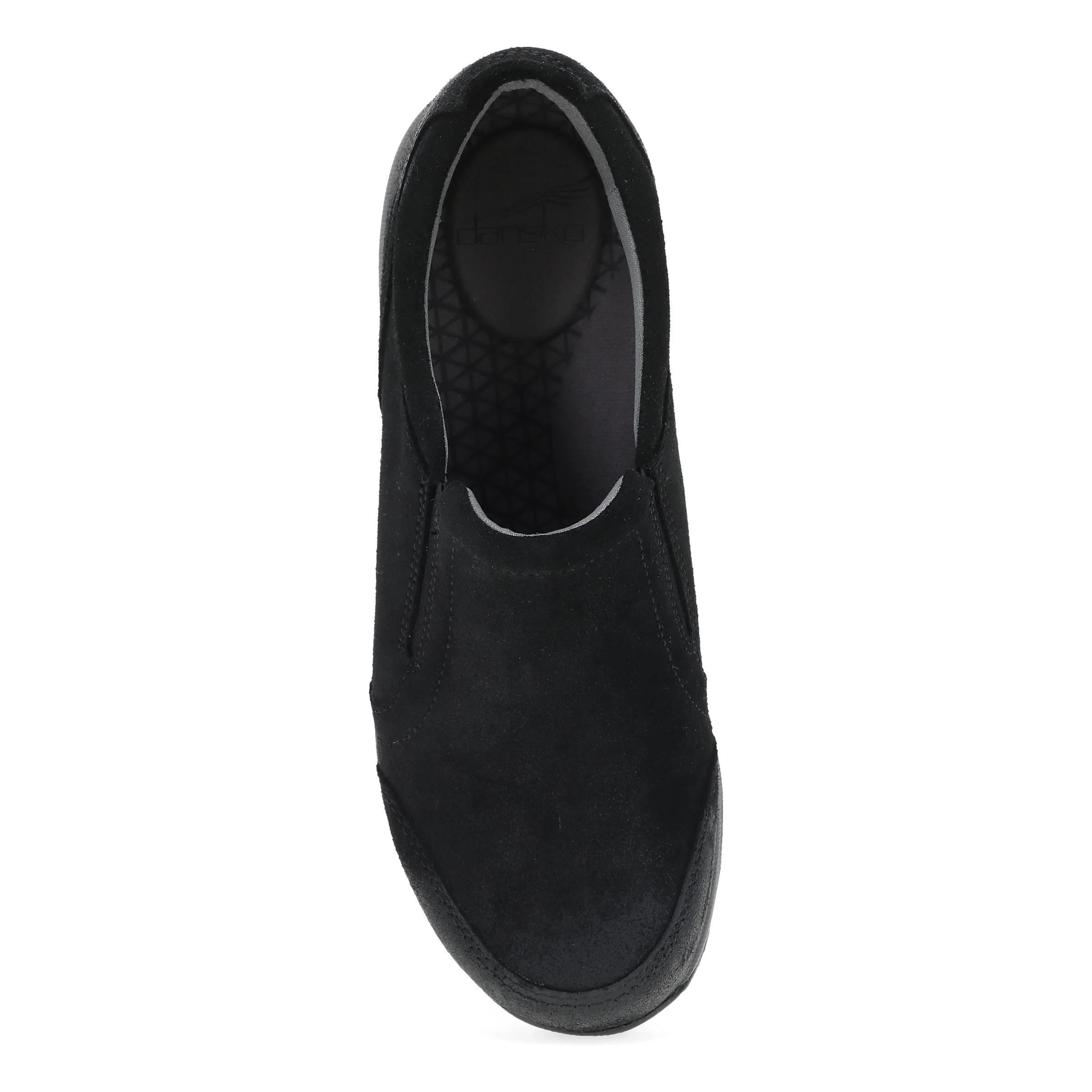 Pippy Black Waterproof Burnished Suede